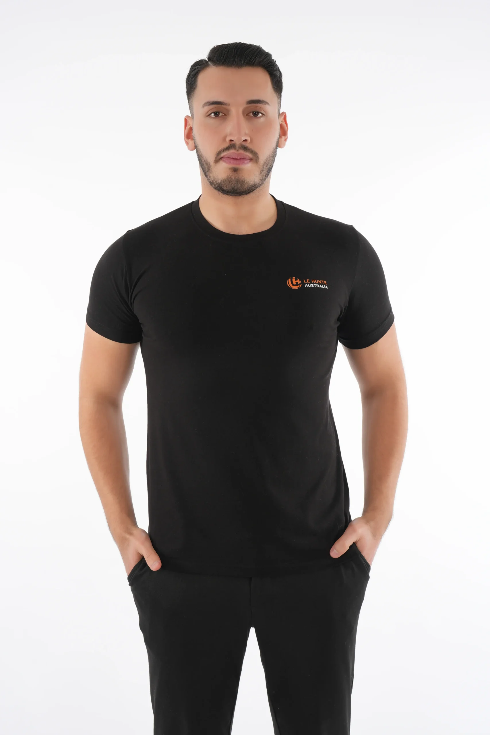 Men's Slim Fit Cotton T-Shirt - Minimalist Core Crew Neck Tee