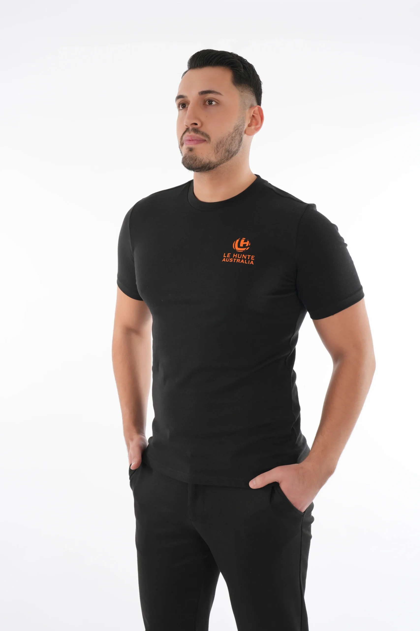 Men's Classic Crew Neck T-Shirt - Signature Logo Everyday Tee