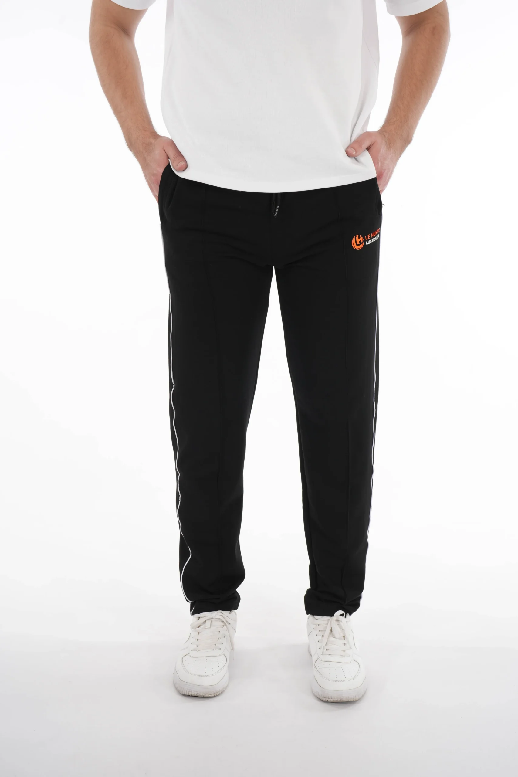 Men's Straight-Leg Sweatpants - Relaxed Cotton Track Pants